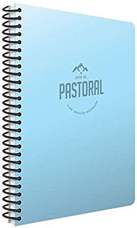 Gıpta Pastoral A4 96 Yaprak Plastik Kapak Spiralli Defter Kareli 5 Adet
