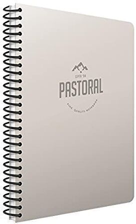 Gıpta Pastoral A4 96 Yaprak Plastik Kapak Spiralli Defter Kareli 5 Adet