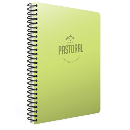 Gıpta Pastoral Spiralli PP Kapak A4 72 Yaprak Düz Defter