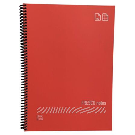 GIPTA ECO FRESCO DEFTER A4 SİRALLİ 80 YP ÇİZGİLİ