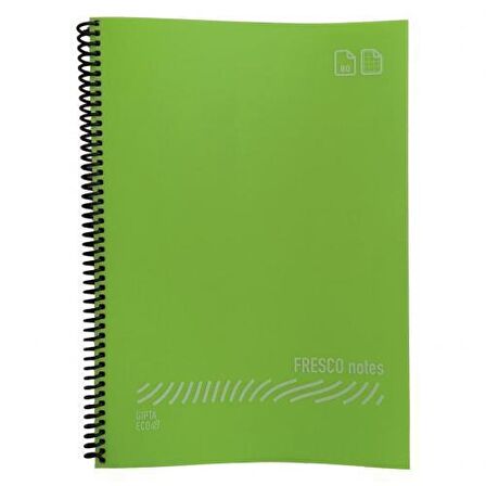 GIPTA ECO FRESCO DEFTER A4 SİRALLİ 60 YP KARELİ
