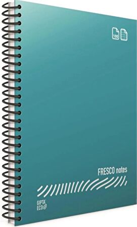 Gıpta Fresco Spiralli Plastik Kapak Defter A4 96 Yp Düz 4937 - 12'li Paket
