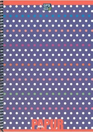 Gıpta Papur Notes Spiralli Karton Kapak Defter A4 120 Yp Kareli 4967
