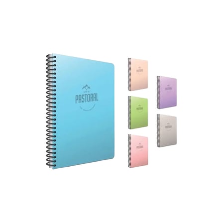 Gıpta Pastoral Spiralli PP Kapak A4 200 Yaprak Çizgili Defter 3-5554000-2011