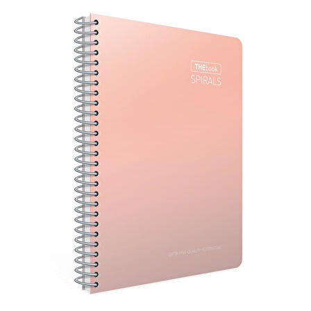Gıpta Thebook Spirals A4 200 Yaprak Sert Kapak Spiralli Defter Kareli (6070)