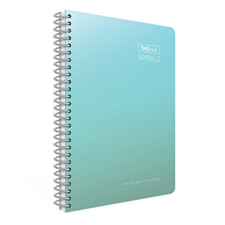 Gıpta Thebook Spirals A4 200 Yaprak Sert Kapak Spiralli Defter Kareli (6070)