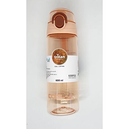 KİLİTLİ TRITAN MATARA 600ML PEMBE