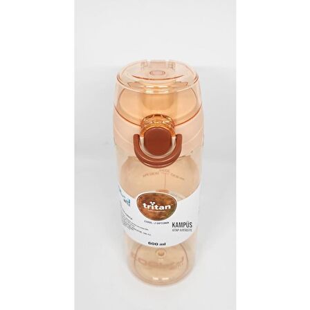 KİLİTLİ TRITAN MATARA 600ML PEMBE