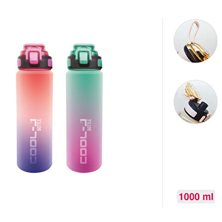 Gıpta Kilitli Sporcu Matara 1000Ml Pctg 2 Renk Mıx 4-K758400-5001