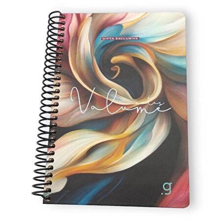 Volume Baskılı Sert Kapak Spiralli Defter 17x24 100 Yaprak