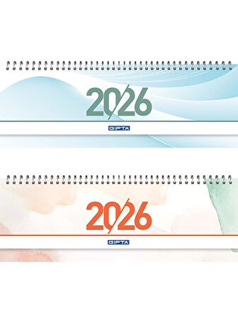 Gıpta 2026 Spiralli Masa Takvimi 12x33 cm 504-BTK 2 Adet