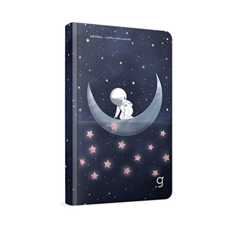 Gıpta Astral Sert Kapak Dikişli 13x21 96 Yaprak Not Defteri Çizgili (7364)