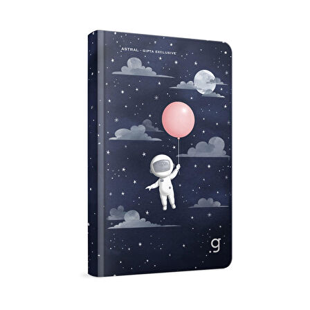 Gıpta Astral Sert Kapak Dikişli 13x21 96 Yaprak Not Defteri Çizgili (7364)