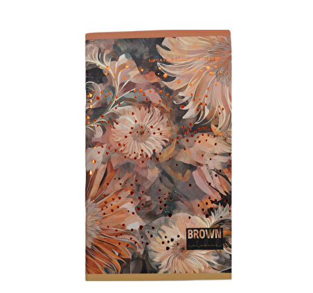 Gıpta Brown Book 13x21 60 Yaprak Karton Kapak Tel Dikişli Not Defteri Çizgili (7594)