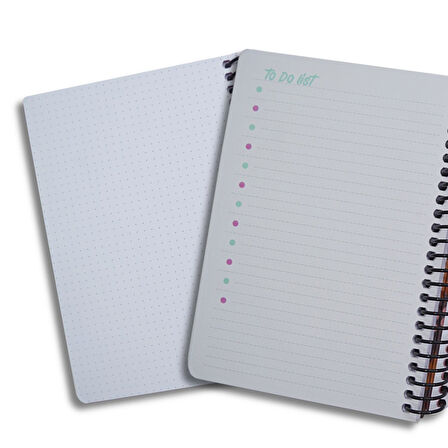Gıpta Capybara A5 120 Yaprak Sert Kapak Spiralli Planner Defter (7826)