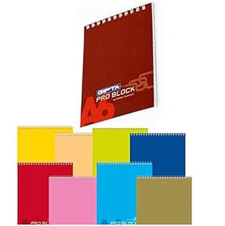 Gıpta A6 Bloknot Pro-Block Spiralli Karton Kapak Kareli 40 Yaprak 3-1499000-2012 (36 Lı Paket)