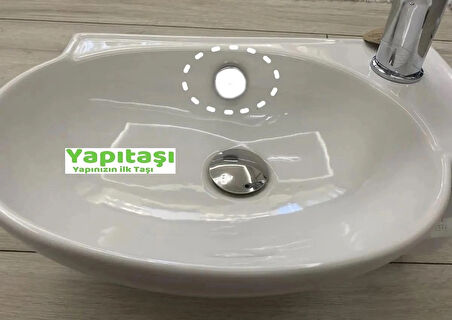 Yapıtaşı Yt313 Üniversal Seramik Lavabo su Taşma Delik Yüzüğü Beyaz