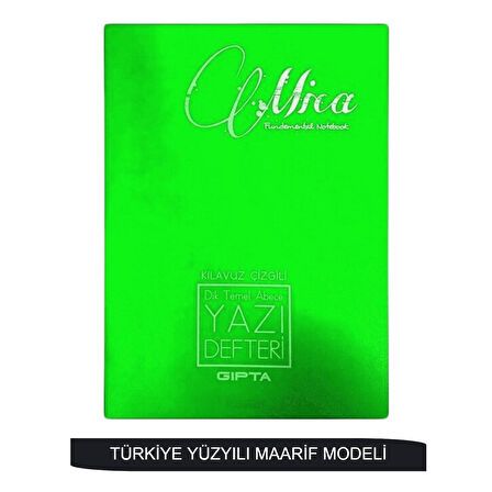 Gıpta Mica A5 40 Yaprak Plastik Kapak Dikişli Dik Temel Güzel Yazı Defteri(Maarif Modeli)