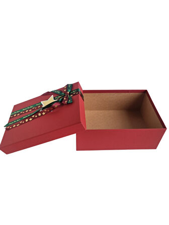 19×26×11 cm Nebia No:4 Dikdörtgen Hediye Kutusu – Yılbaşı Dekoratif Hediye Paketi