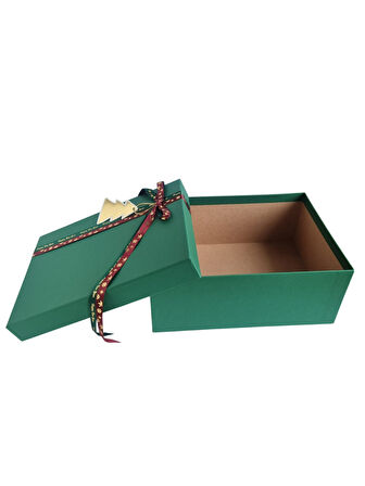 27×36×14 cm Nebia No:6 Dikdörtgen Hediye Kutusu – Yılbaşı Dekoratif Hediye Paketi