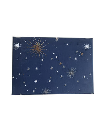 16×23×8 cm Astroloji Cosmic Temalı Dikdörtgen Lüks Yılbaşı Hediyelik Karton Kutu