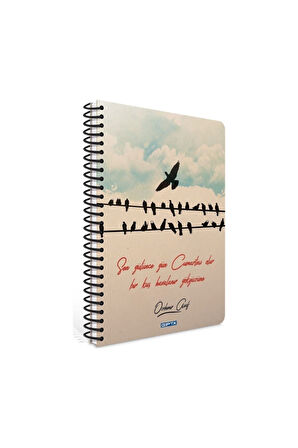 13*18 Spiralli Sert Yaprak Kareli