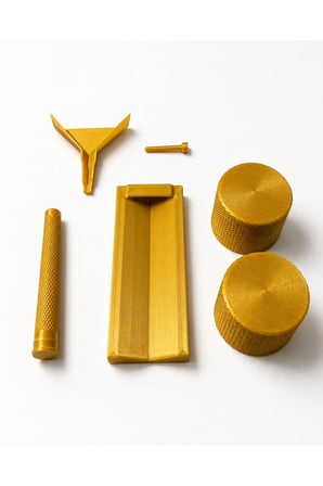 Arvina Atelier El Tipi Taşınabilir Tütün Öğütücü Grinder ve Sarma Seti Altın