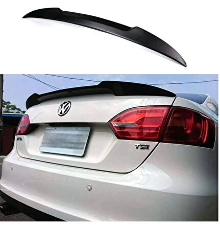 AUTOGP  Vw jetta bagaj üstü spoiler pianoblack boyalı yarasa 2011 / 2017