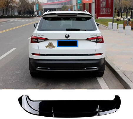 AUTOGP  Skoda kodiaq bagaj üstü spoiler pianoblack boyalı