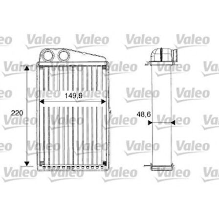Renault Kalorıfer Radyatoru Megane II Scenic II Grand Scenic II 1,4 / 1,6 / 1,5dci / 2,0 02> - Valeo 812247