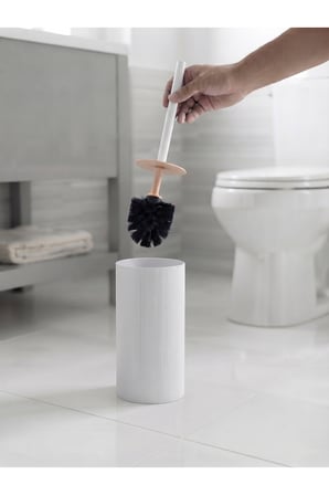 Liza Kapaklı WC Banyo Fırçası - Tuvalet Fırçası Wc Fırçası Klozet Fırçası