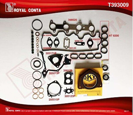 Fiat Motor Takım Conta Fiat Bravo II 1.9d 07>14 Doblo 1.9d Jtd 01> İdea 1.9 Jtd 04> Stilo 1.9 D 05>08 Alf - Royal T393009