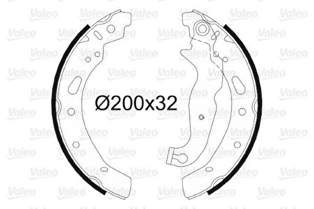 Mazda Arka Fren Balatası Pabuc Mazda 2 07>15 - Valeo 564086