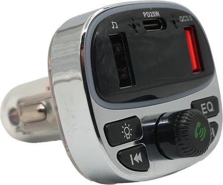 Araç FM Transmitter Şarj Cihazı Hızlı Şarj USB MP3 Çalar