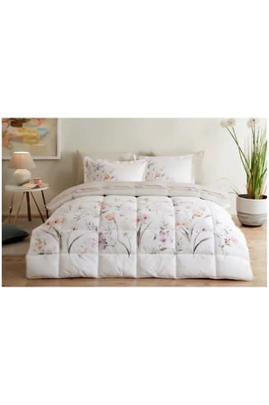 Çift Kişilik Ranforce Uyku Seti White Lily Lila