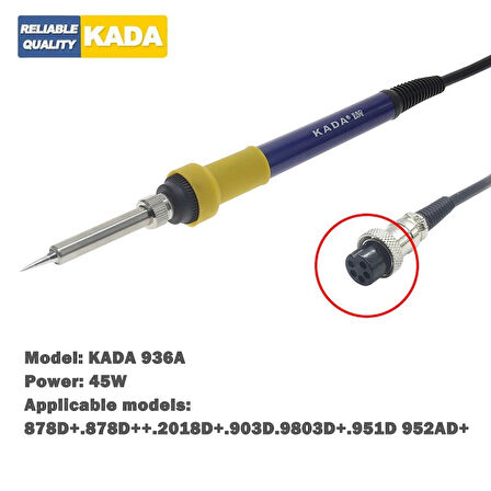 Kada 5 Pin Dişi Yedek Havya Kolu 878D 898D 936A 852 862d 952AD