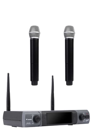 Westa WM-202H Çift El Mikrofonlu Telsiz Mikrofon Seti (Kablosuz)