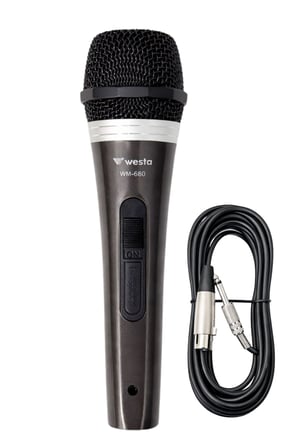 Westa Wm-680 Kablolu El Mikrofonu Çantalı Dinamik Mikrofon