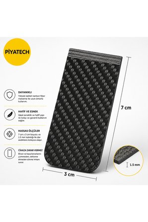 Karbon Fiber Telefon Ve Tablet Ekran Sökme Penası Tamir Kazıyıcı 7 x 3 cm 1.5 mm