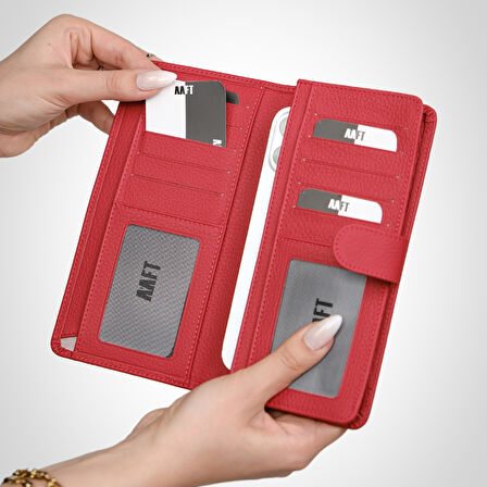 Twist 2323 Hakiki Deri Telefon Bölmeli Unisex Cüzdan