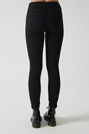 Judy Siyah Yüksek Bel Skinny Fit Jean Pantolon C 4521-026