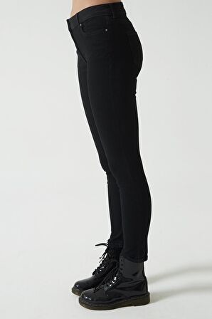 Judy Siyah Yüksek Bel Skinny Fit Jean Pantolon C 4521-026