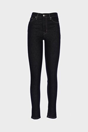 Judy Koyu Mavi Yüksek Bel Patı Fermuarlı Skinny Fit Jean Pantolon C 4521-211