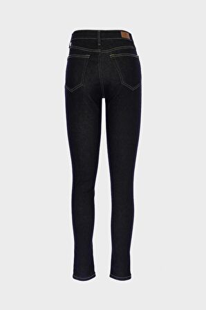 Judy Koyu Mavi Yüksek Bel Patı Fermuarlı Skinny Fit Jean Pantolon C 4521-211