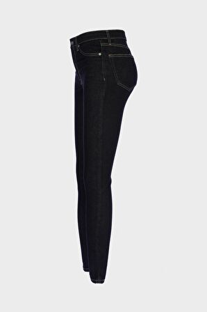 Judy Koyu Mavi Yüksek Bel Patı Fermuarlı Skinny Fit Jean Pantolon C 4521-211