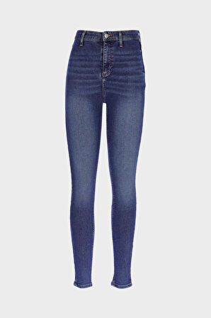 Judy Koyu Mavi Yüksek Bel Patı Fermuarlı Skinny Fit Jean Pantolon C 4521-239