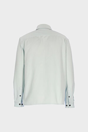 Erkek Açık Gri Regular Fit Jean Gömlek C 4553-116