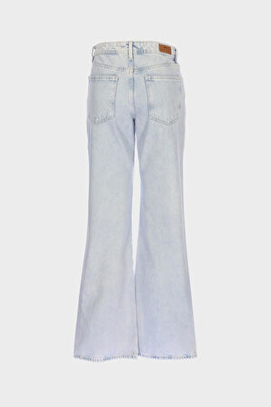 Açık Mavi Normal Bel Relax Bootcut Fit Jean Pantolon C 4809-009