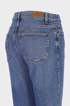Sydney Orta Mavi Yüksek Bel Slim Fit Jean Pantolon C 4529-091