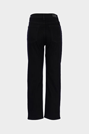 Sydney Siyah Yüksek Bel Patı Fermuarlı Slim Fit Jean Pantolon C 4529-095
